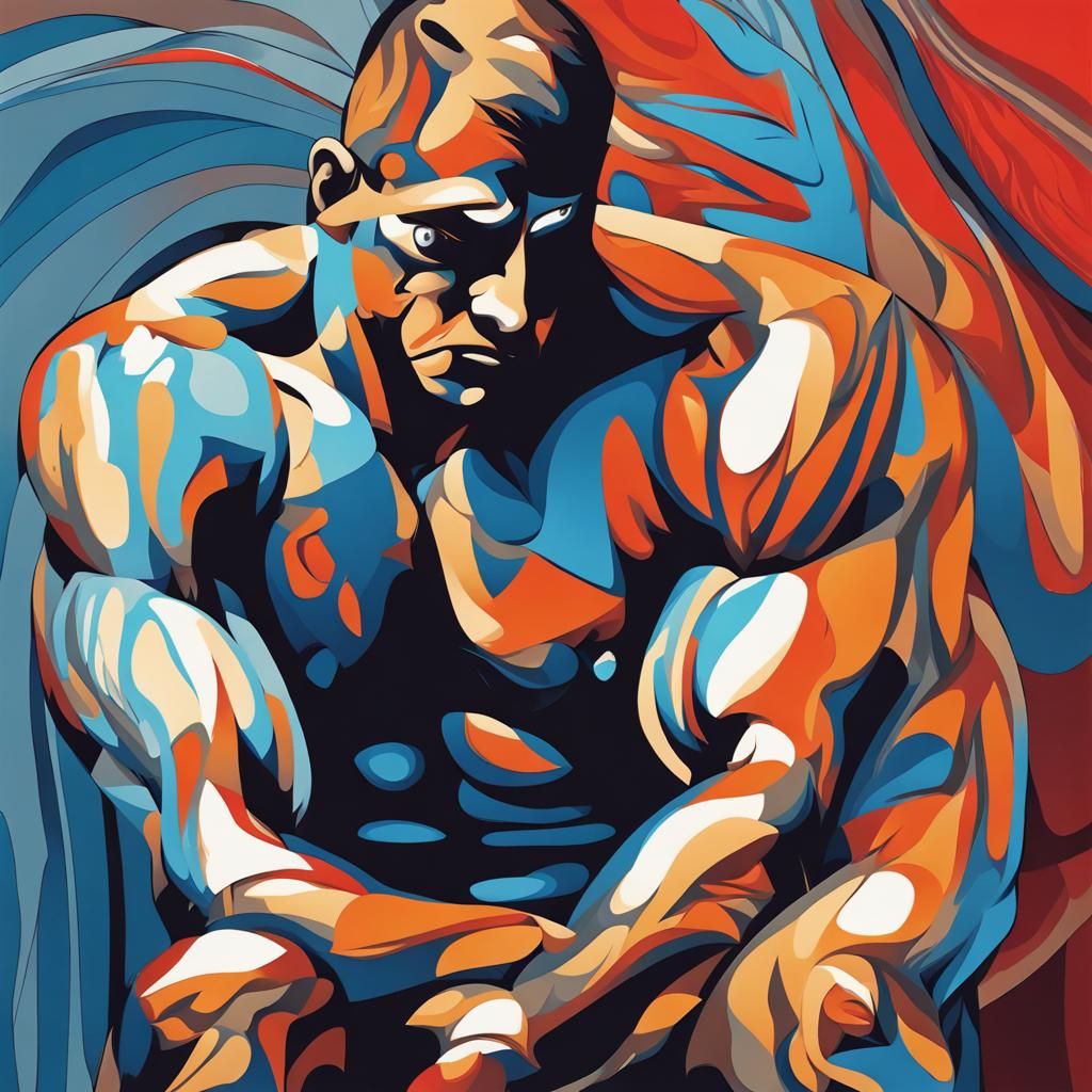 Abstract Art: Muscle Men in San Francisco