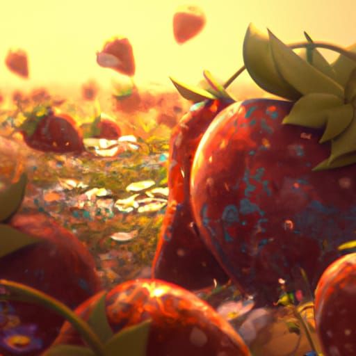 Strawberry Field Concept Art in 8K