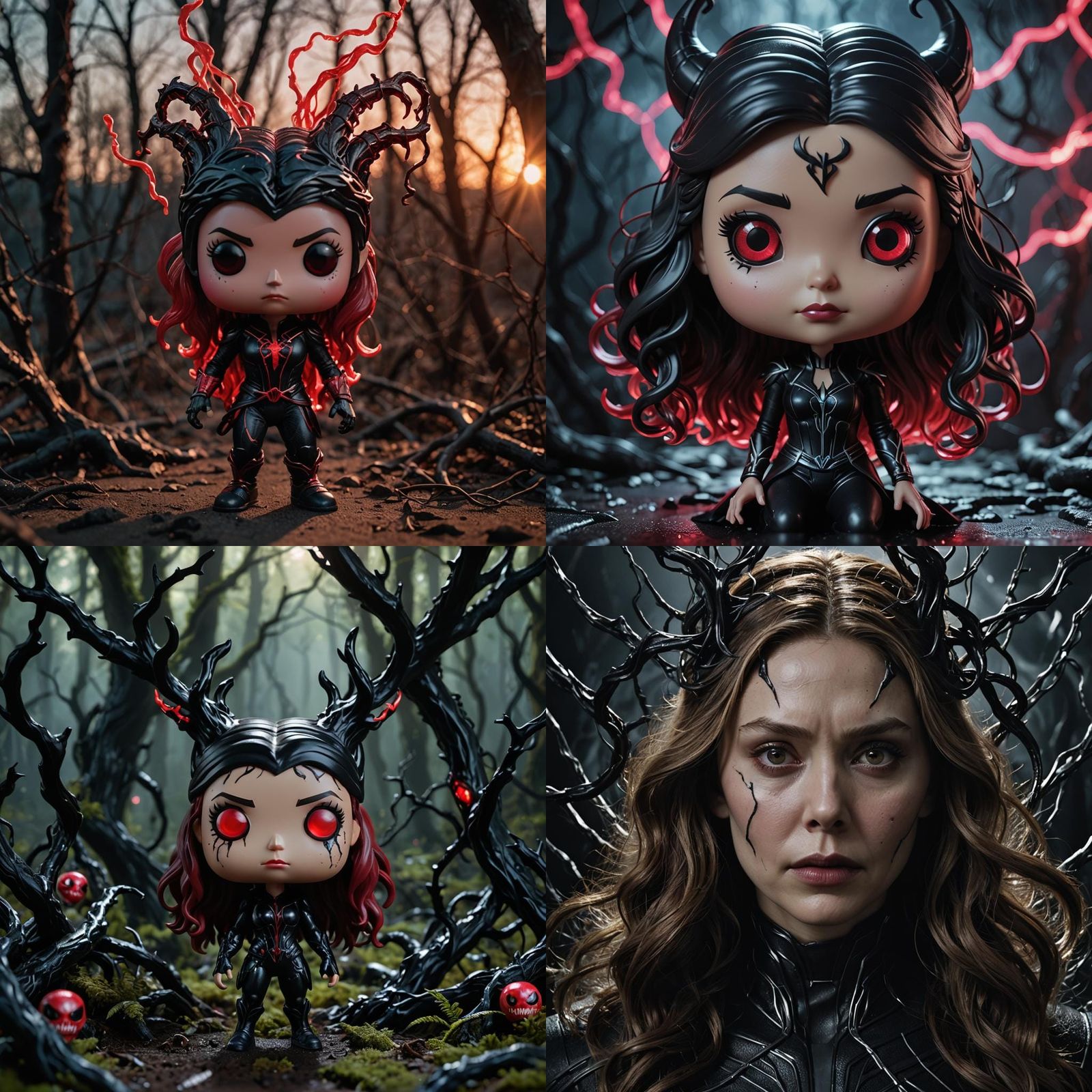 Scarlet Witch Symbiote as a Funko Pop Figure