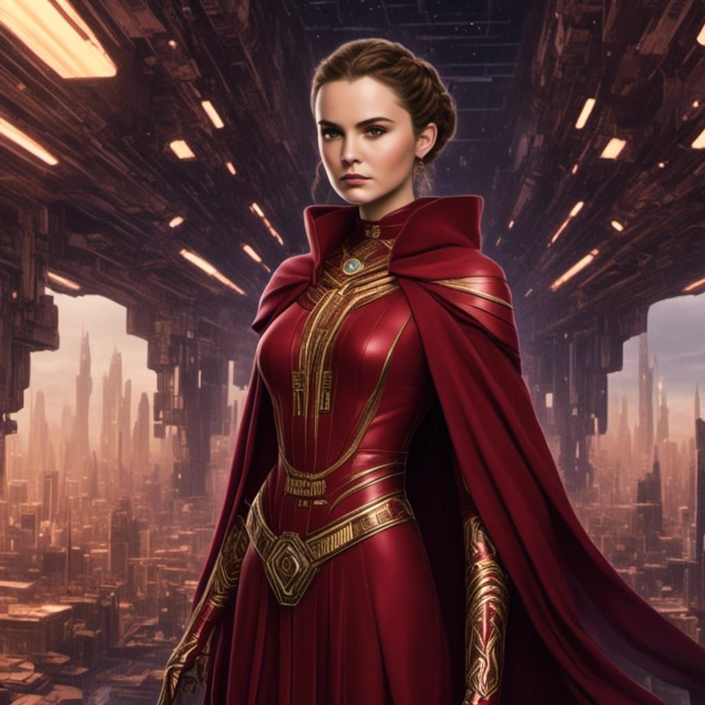 Padme Amidala Detailed Matte Painting in Unreal Engine