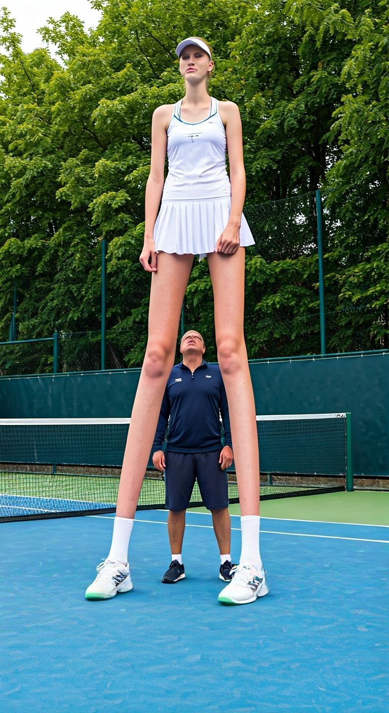 Giantess Teenager with Hyper Long Legs: Professional Photogr...