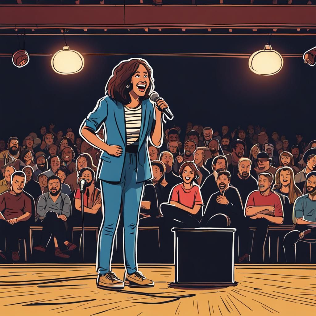 Female Stand-Up Comic Delights Audience
