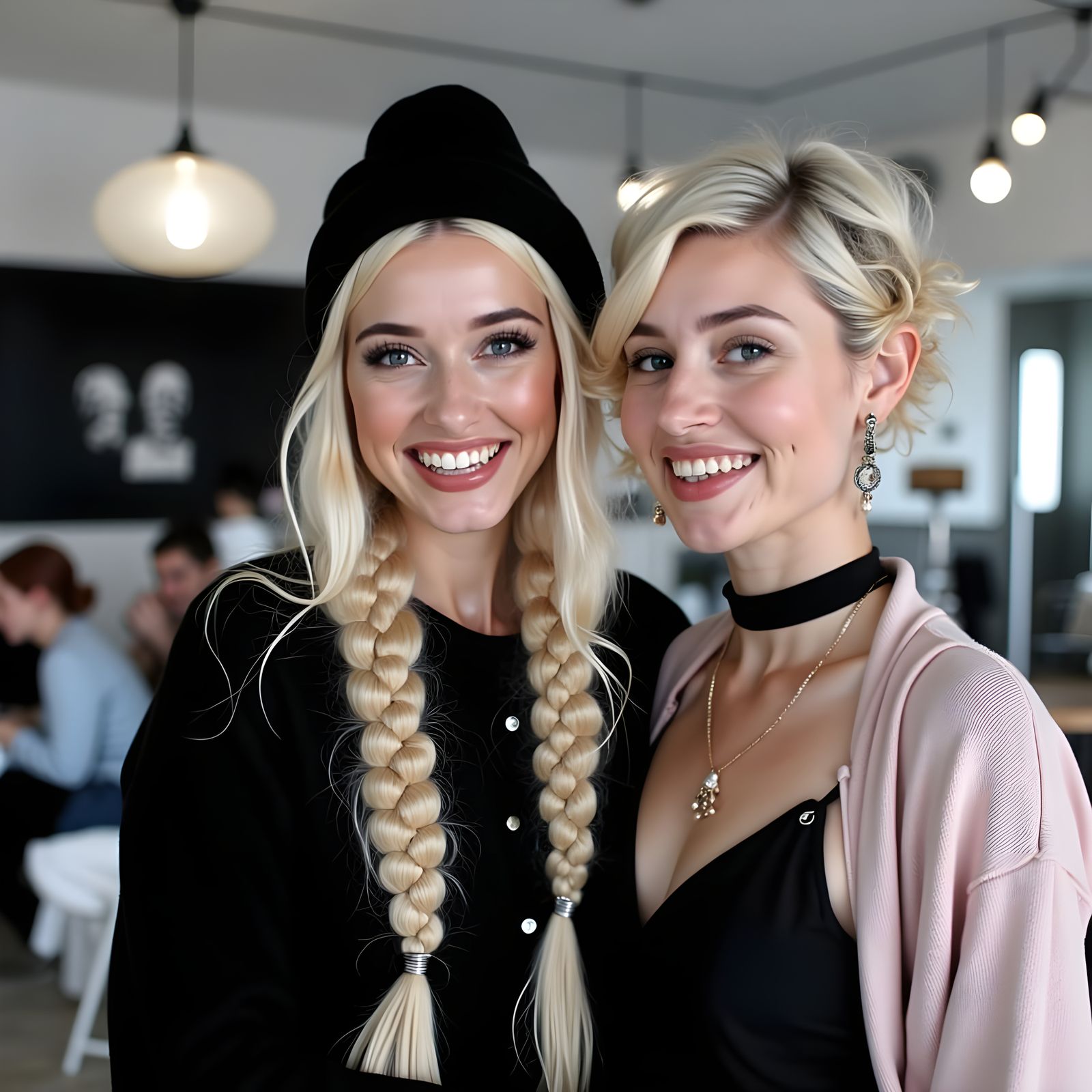 Vintage-Inspired Women in Chic 1930s Cartoon Style