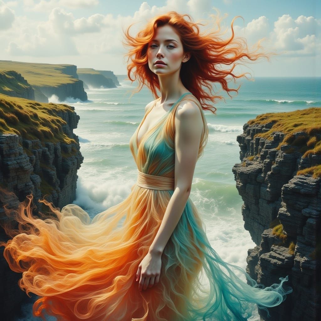 Ethereal Goddess of Ireland's Emerald Coast