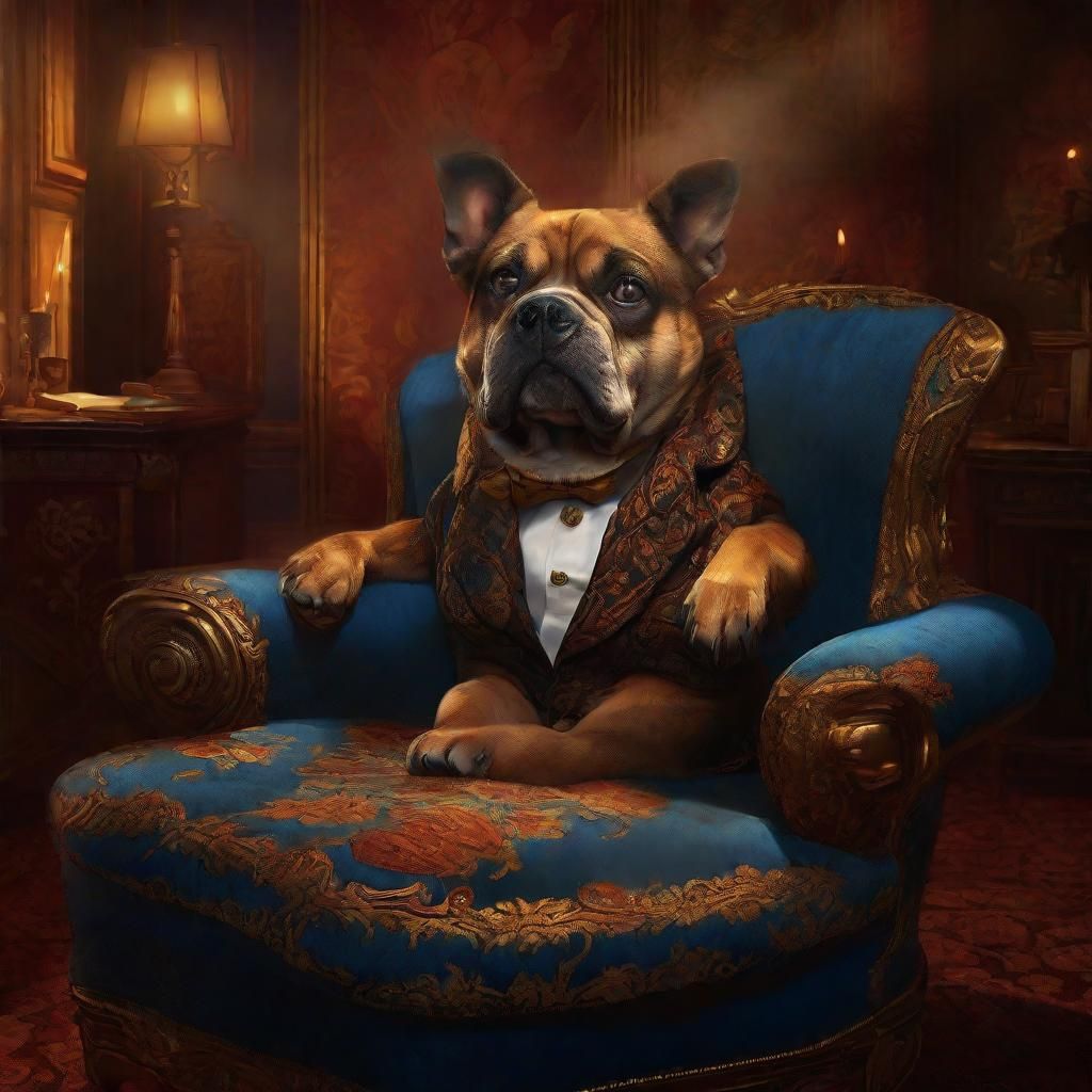 Dog with Cigar Concept Art in Unreal Engine 5