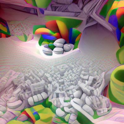 Abstract Neon Design with Ambient Occlusion
