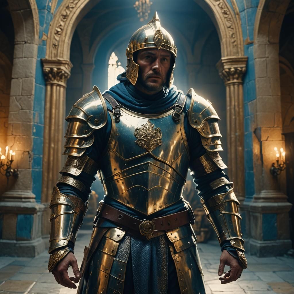 Knight in Shining Armor in Grand Castle