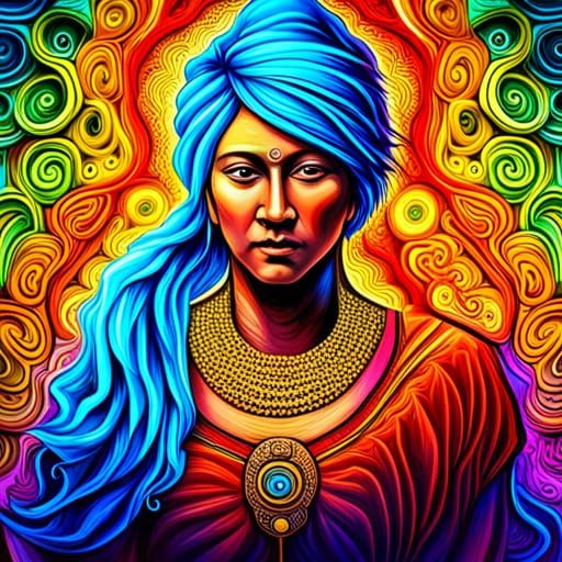 Kundalini Woman with Tribal Elements in 4K