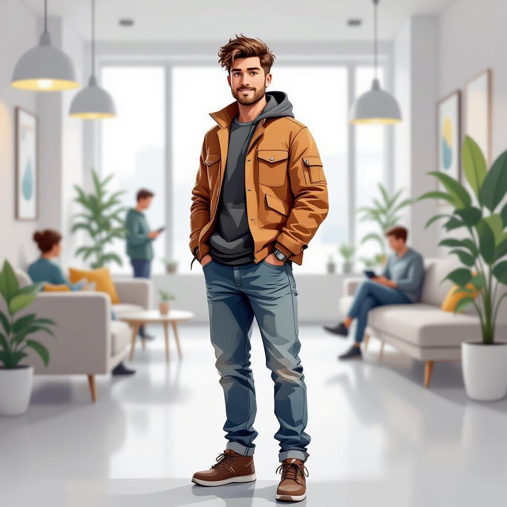 Alex in Contemporary Style with Muted Colors