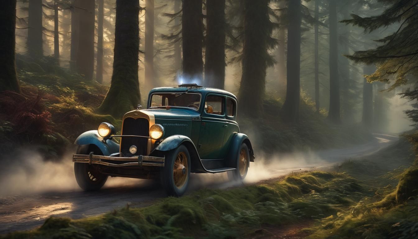 WRC Hot Rod Races Through Enchanted Forest