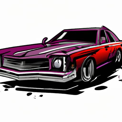 Cars in Comic Book Art Style
