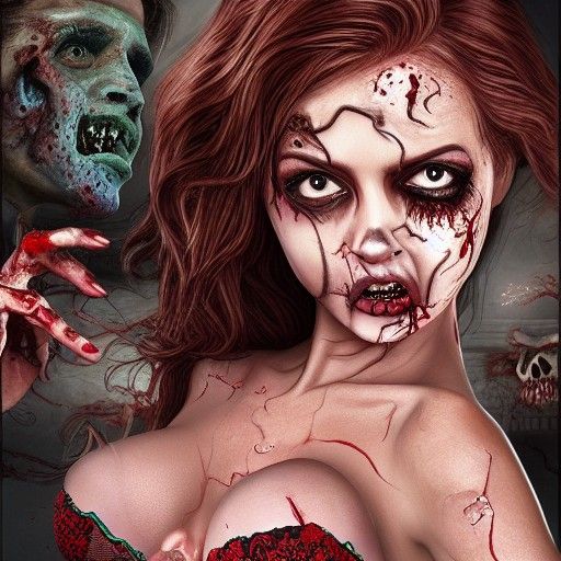 "Zombie in lingerie"