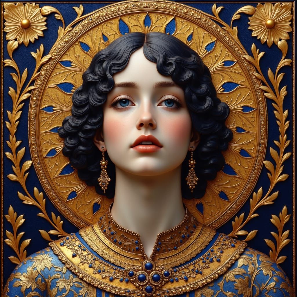 Timothée Chalamet in Ornate Portrait