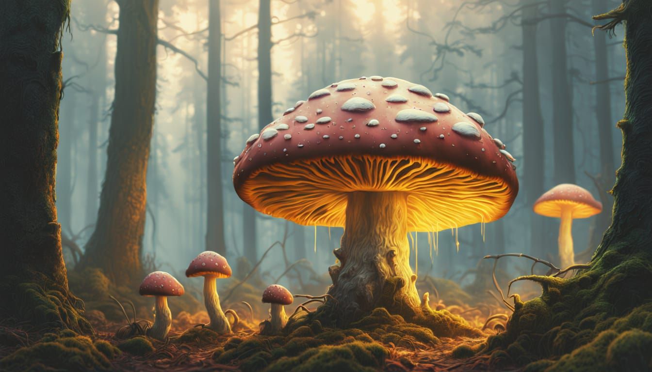 Mystical Forest Creature in Hyperrealistic Digital Art