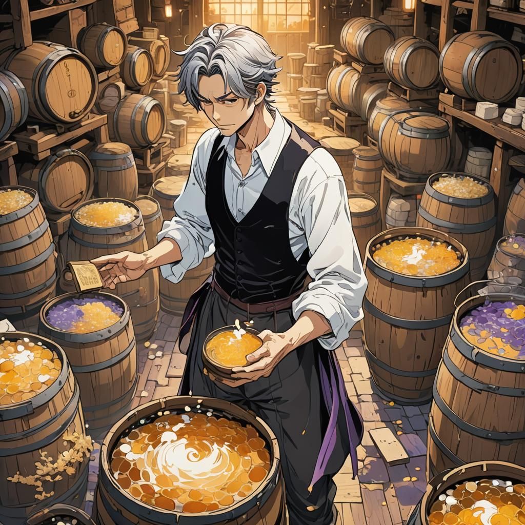 Ghostly Perfumer in Anime Manga Style