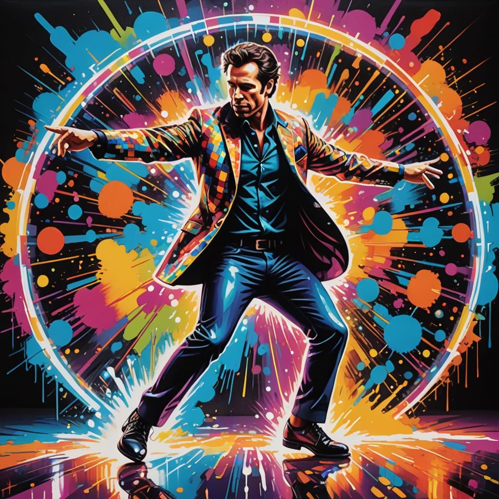 John Travolta, dancing the chaos away