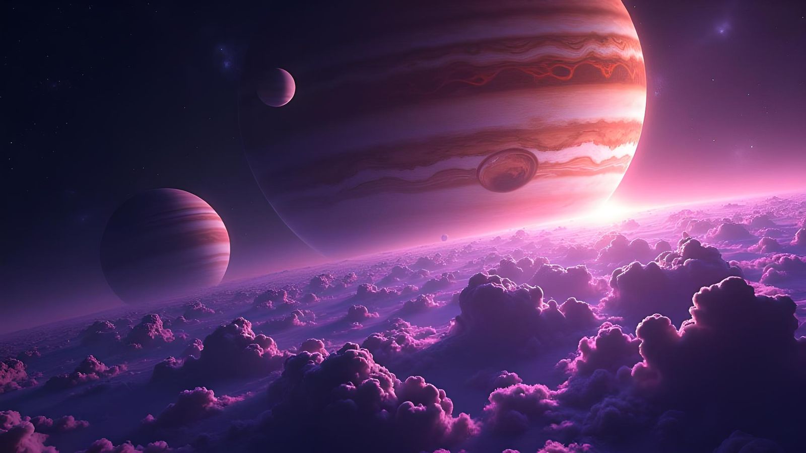 Jupiter's Red Spot: Ion Storms and Distant Moons