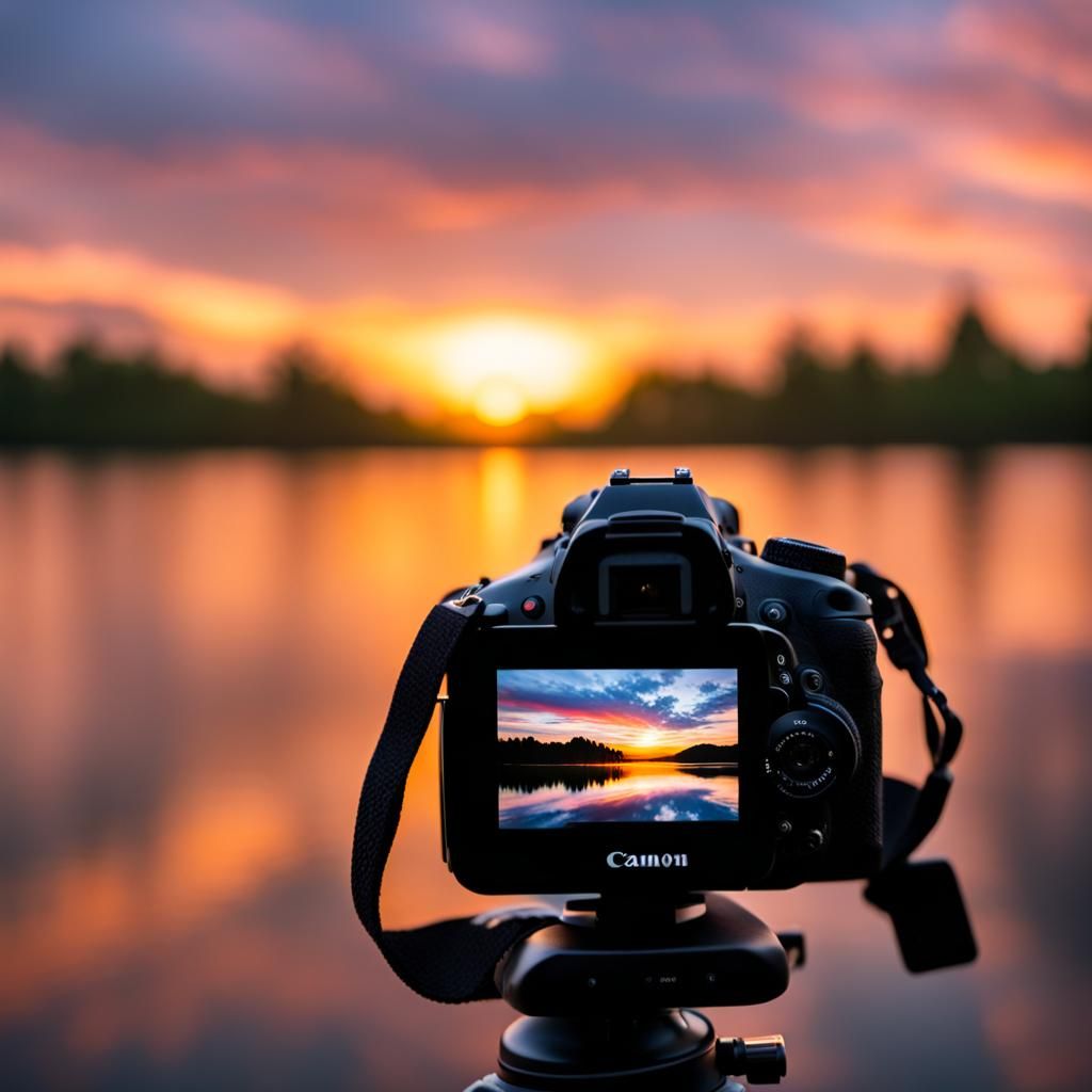 Stunning Sunset Captured with Bokeh and Natural Light