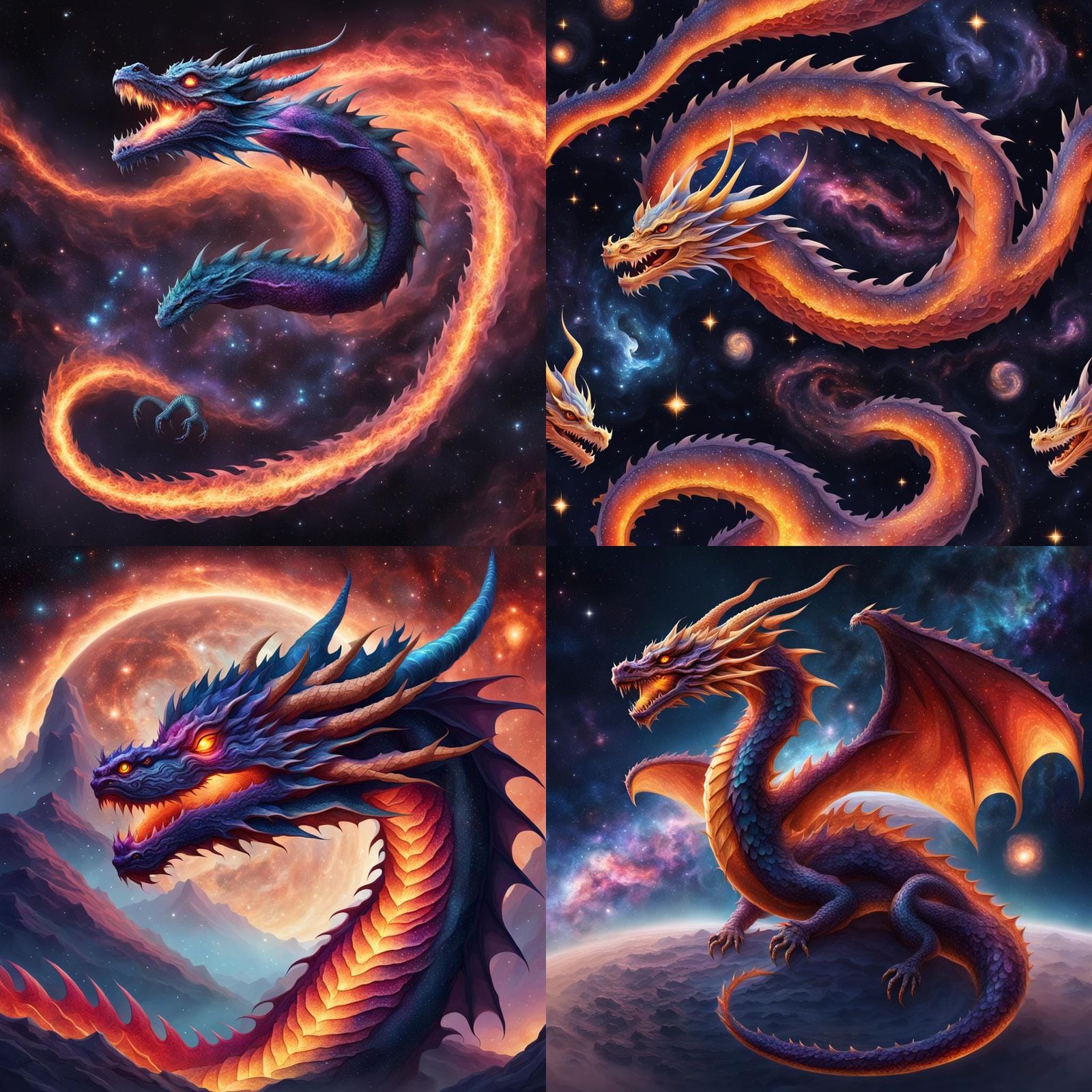 Dragon Galaxy: A Cosmic Serpent in Space