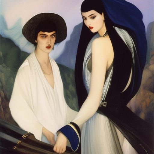 Vampire Lord in Coffin, Inspired by Serebriakova