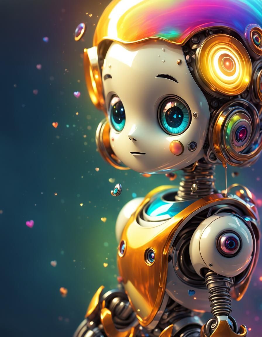 Colorful emotional robot