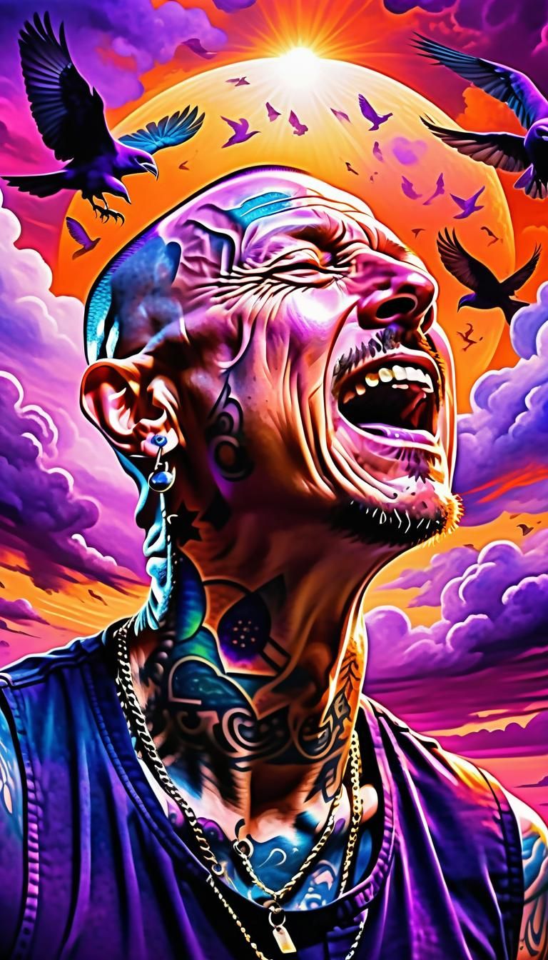 Surreal Splash Art: Singer's Heavenly Song