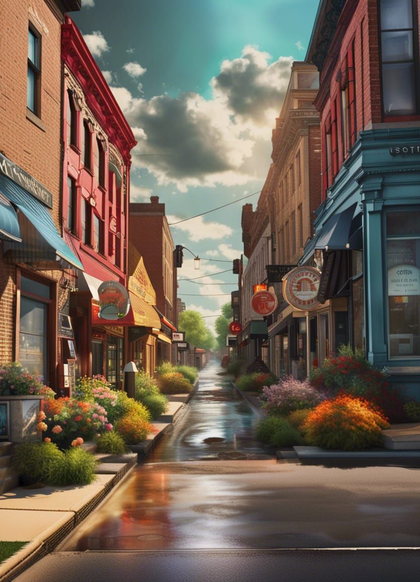 Futuristic Ripon Wisconsin in Hyperrealistic Style