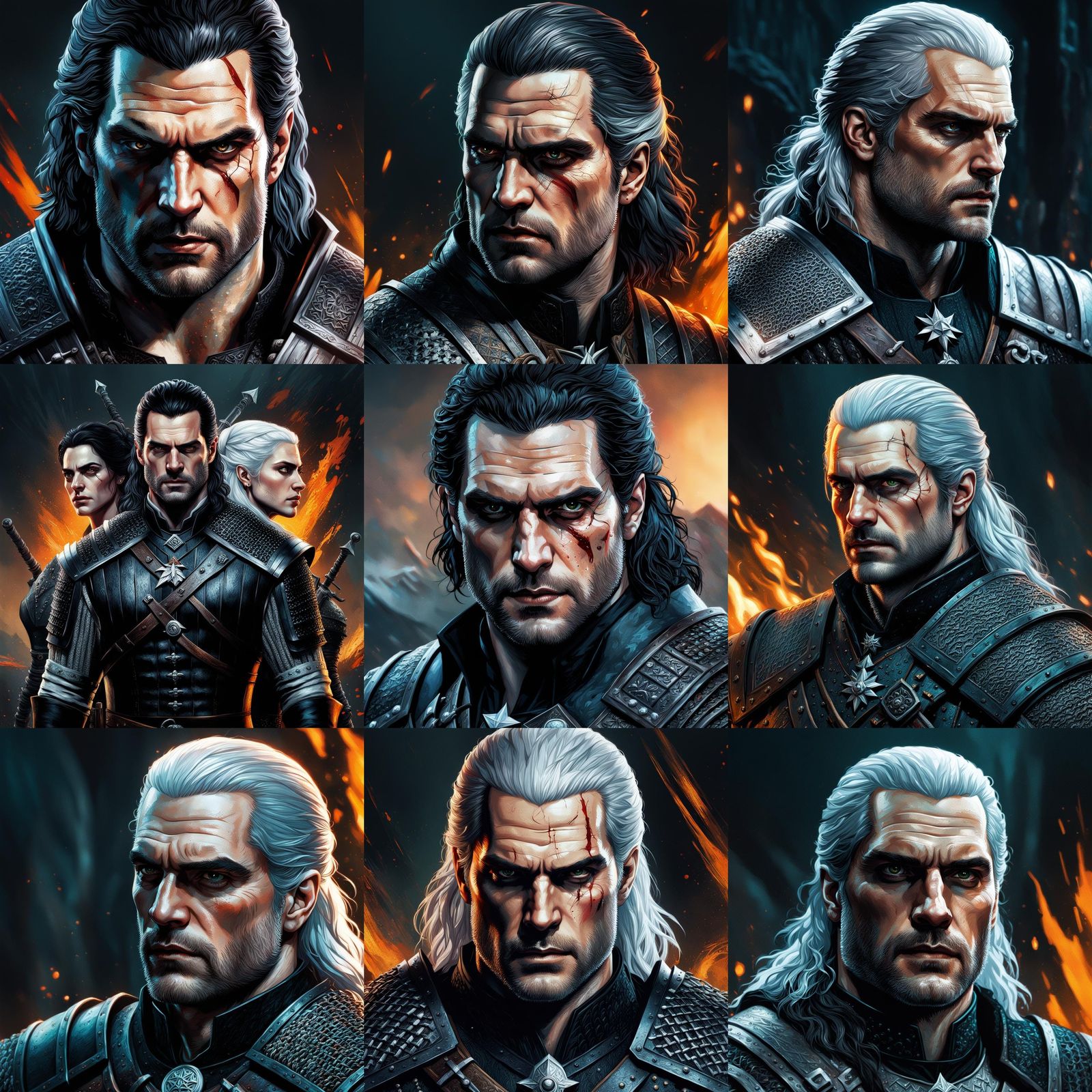 The Witcher Characters: Hyperrealistic Concept Art