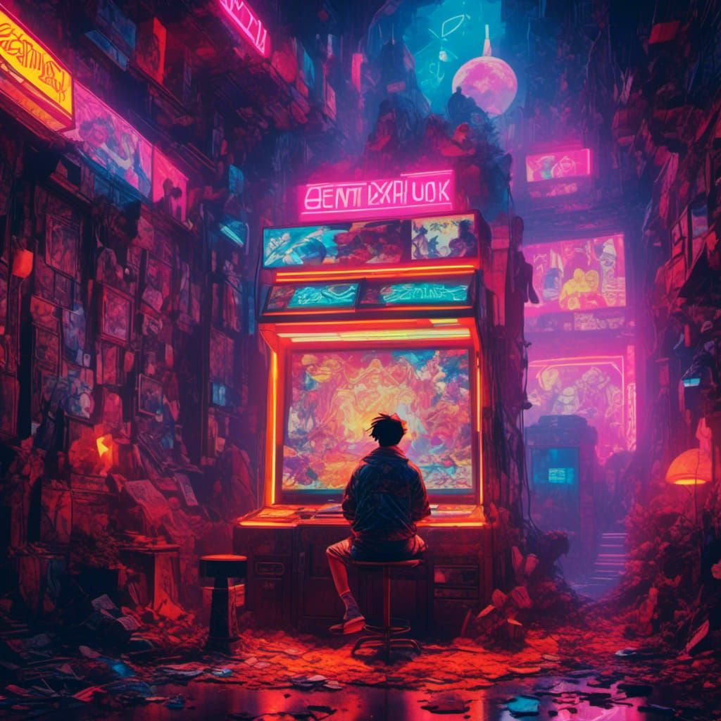 Howard the Duck in Neon 80's Arcade