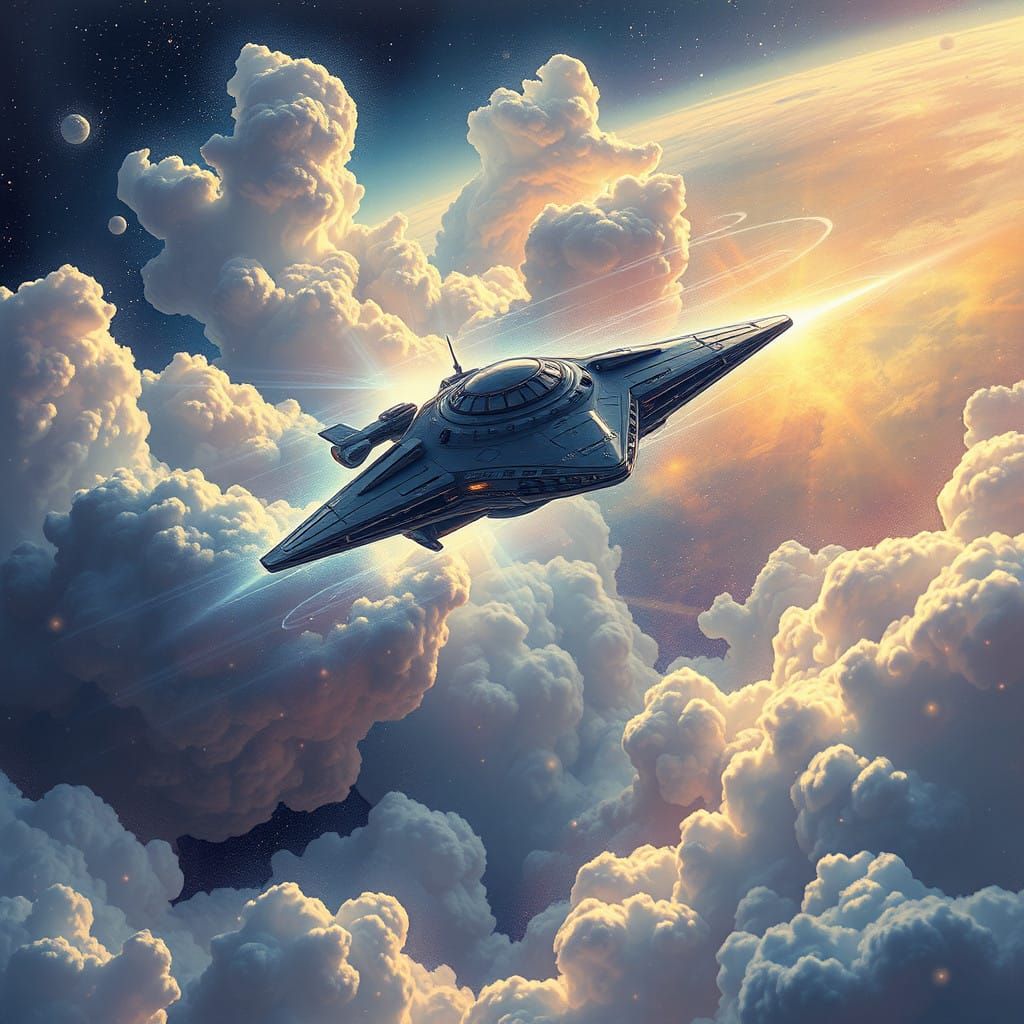 Journey through the cosmos in ethereal splendor