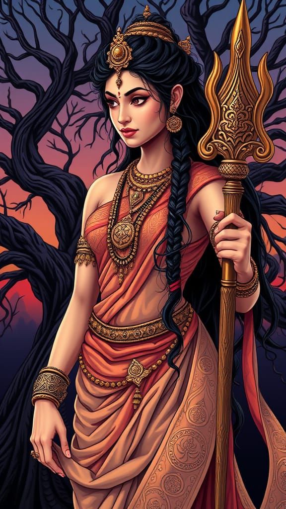 Mother Goddess stands tall during the twilight of times