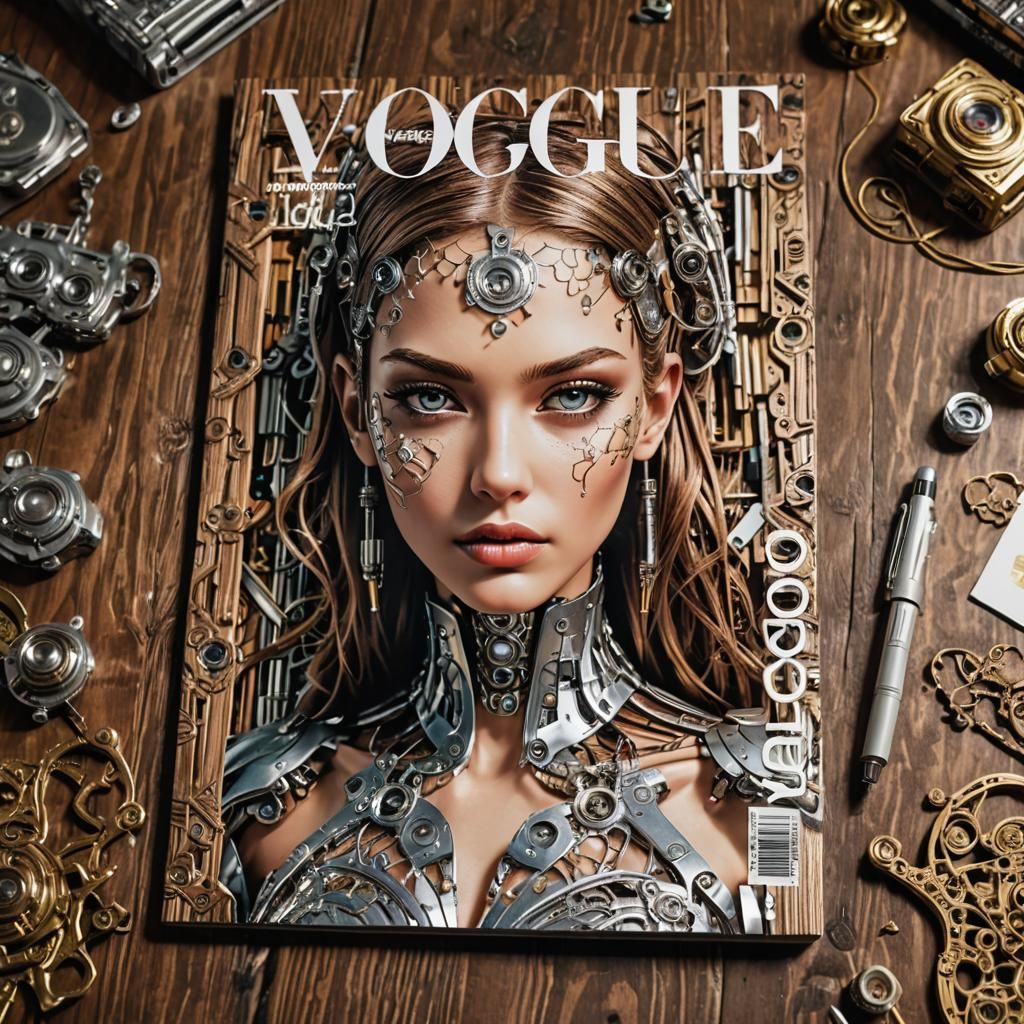 Biopunk Android on Vogue Magazine Cover
