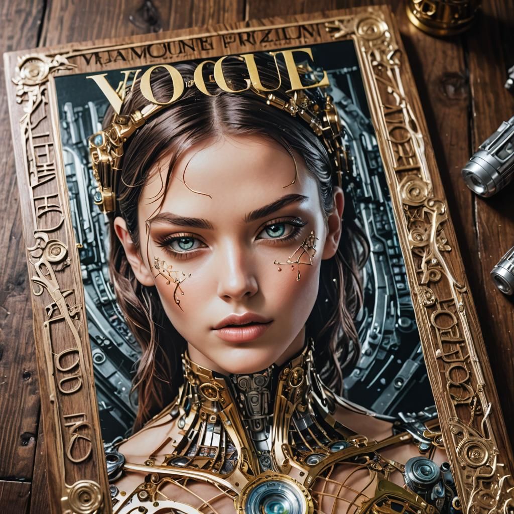 Luxurious Biopunk Android Vogue Magazine Cover