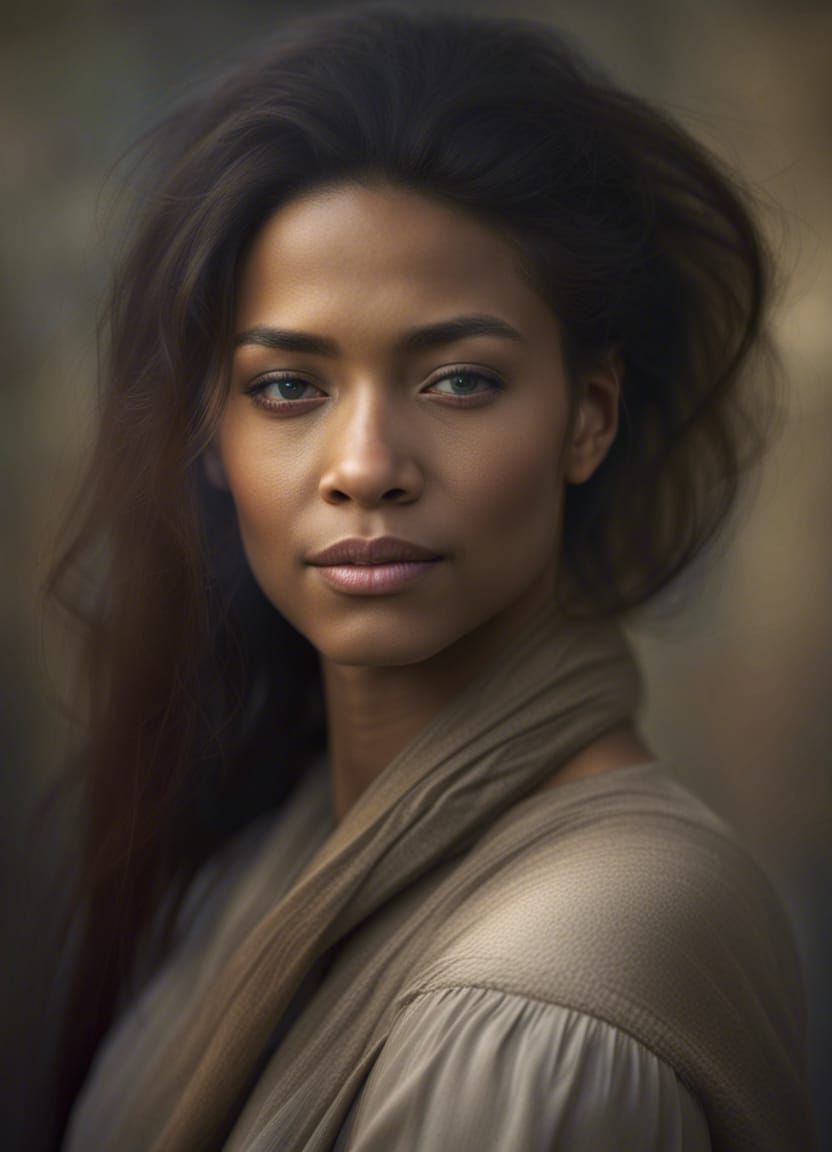 Portraits of Peaceful Women with Soft Bokeh