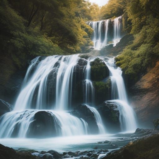 Gorgeous Giant Waterfalls in Stunning Bokeh