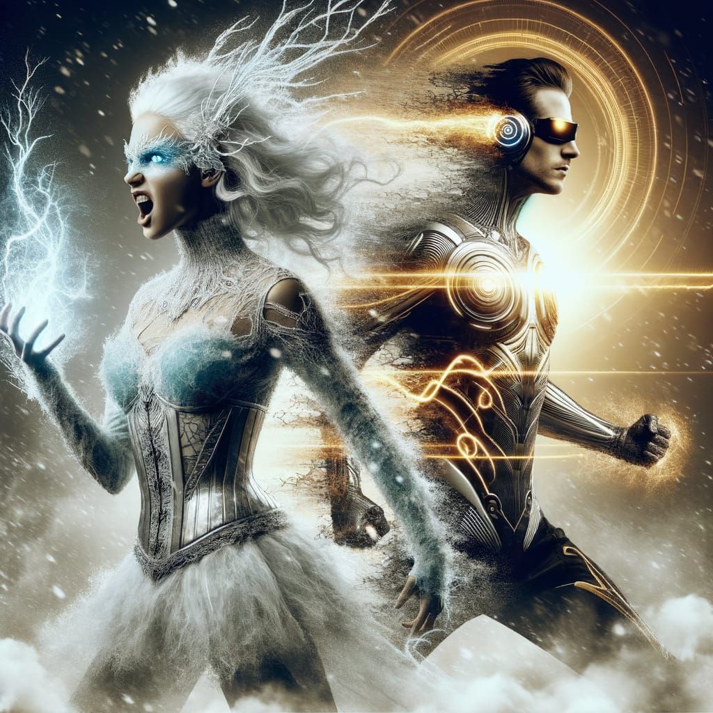 Divine Speed Warriors Emerge from Frosty Aura