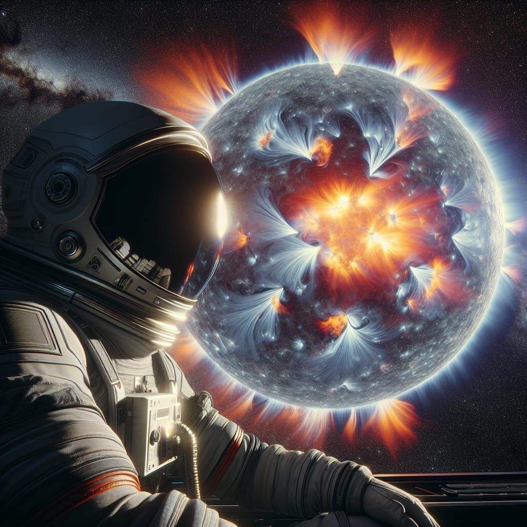 Astronaut Watches Solar Flare in High Detail