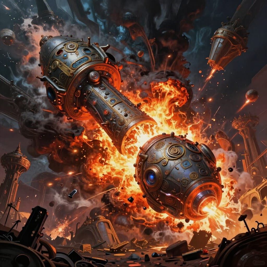 Atomic Bomb Explosion Tears Through Time Fabric