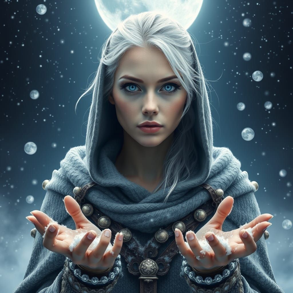 Mystical Warrior Sorceress in Cinematic Bedouin Portrait