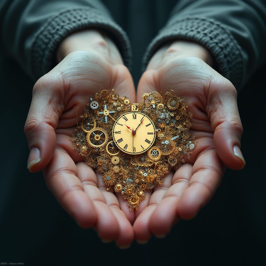 Loveheart Hands with Clockwork Civilization Art