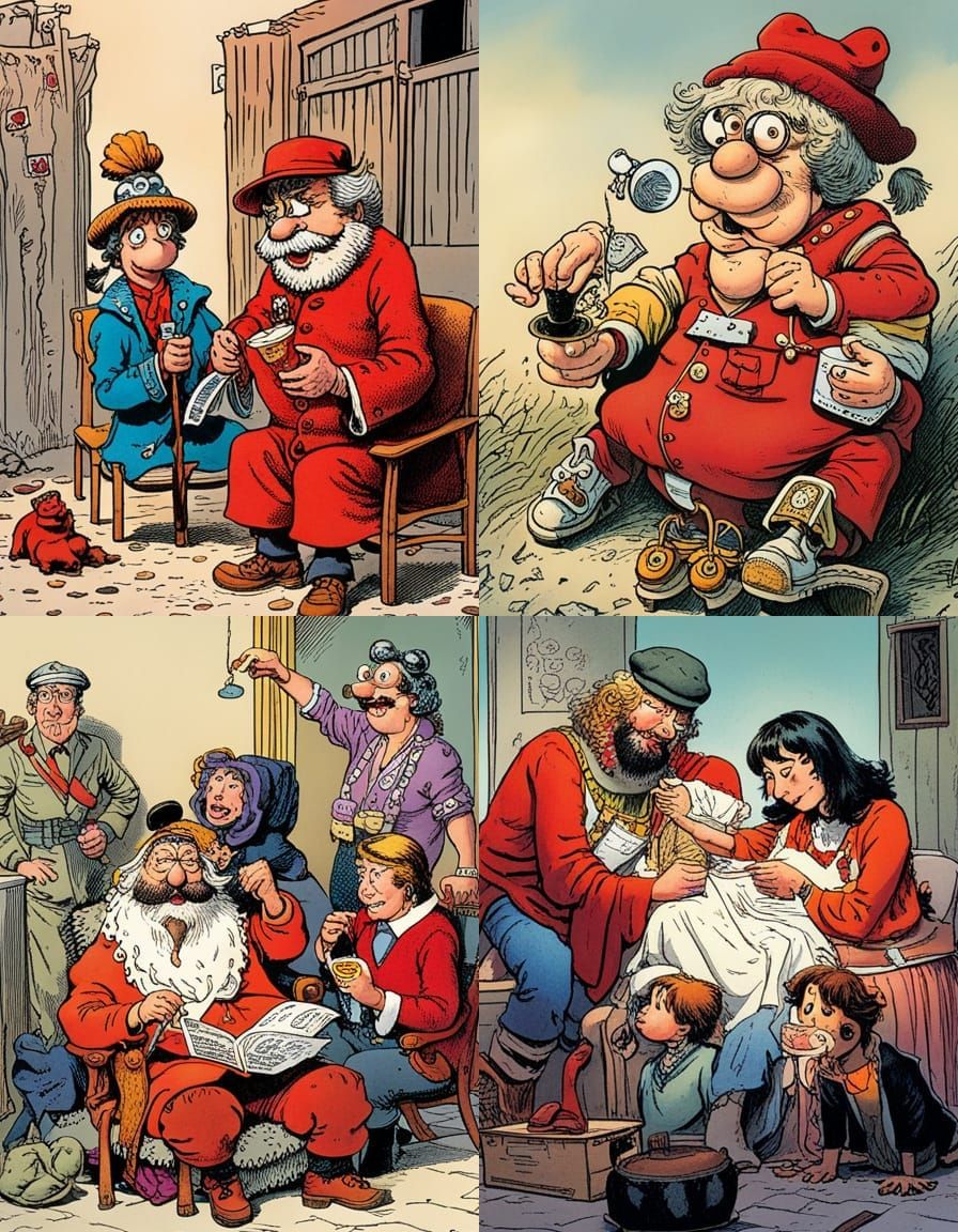 Comic Illustration in Cartoon Style