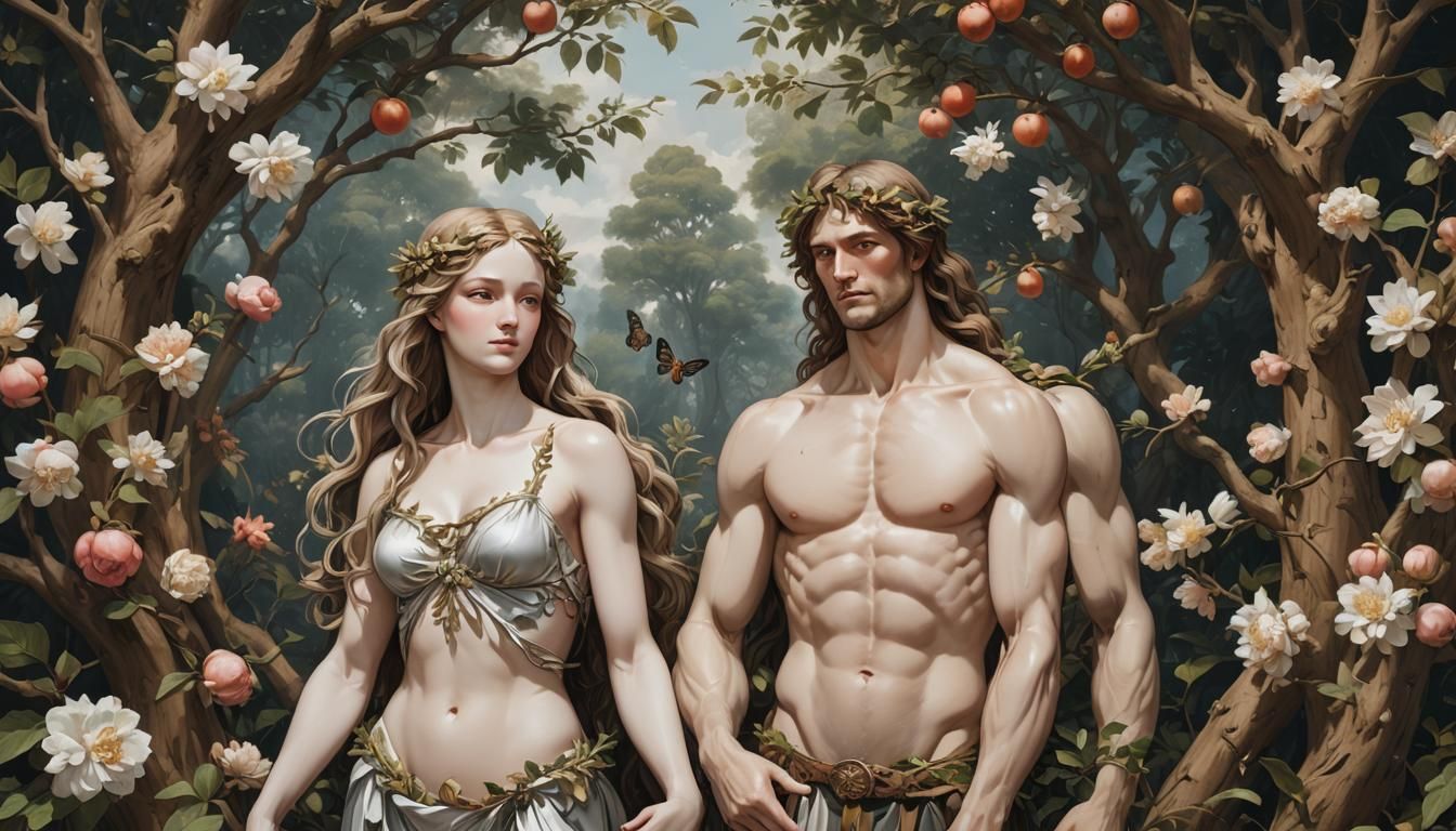 Adam and Eve: A Renaissance Painting