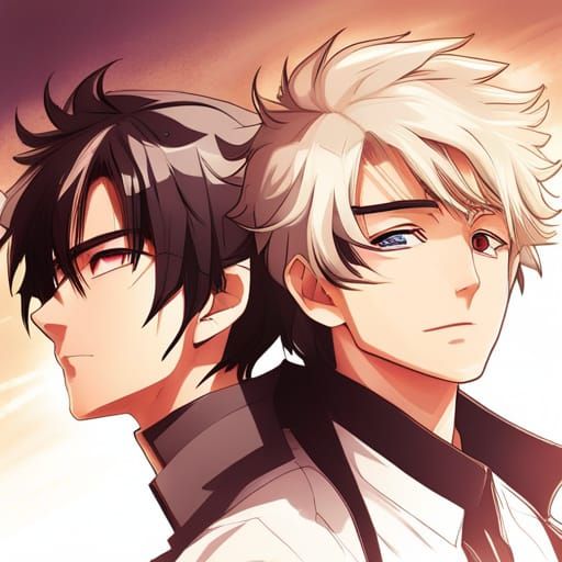 Anime Fusion of Manga Heroes in Key Visual Style