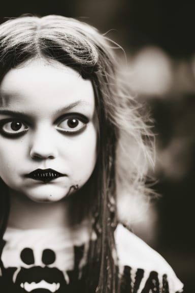 Wednesday Addams in Dark Gothica Style