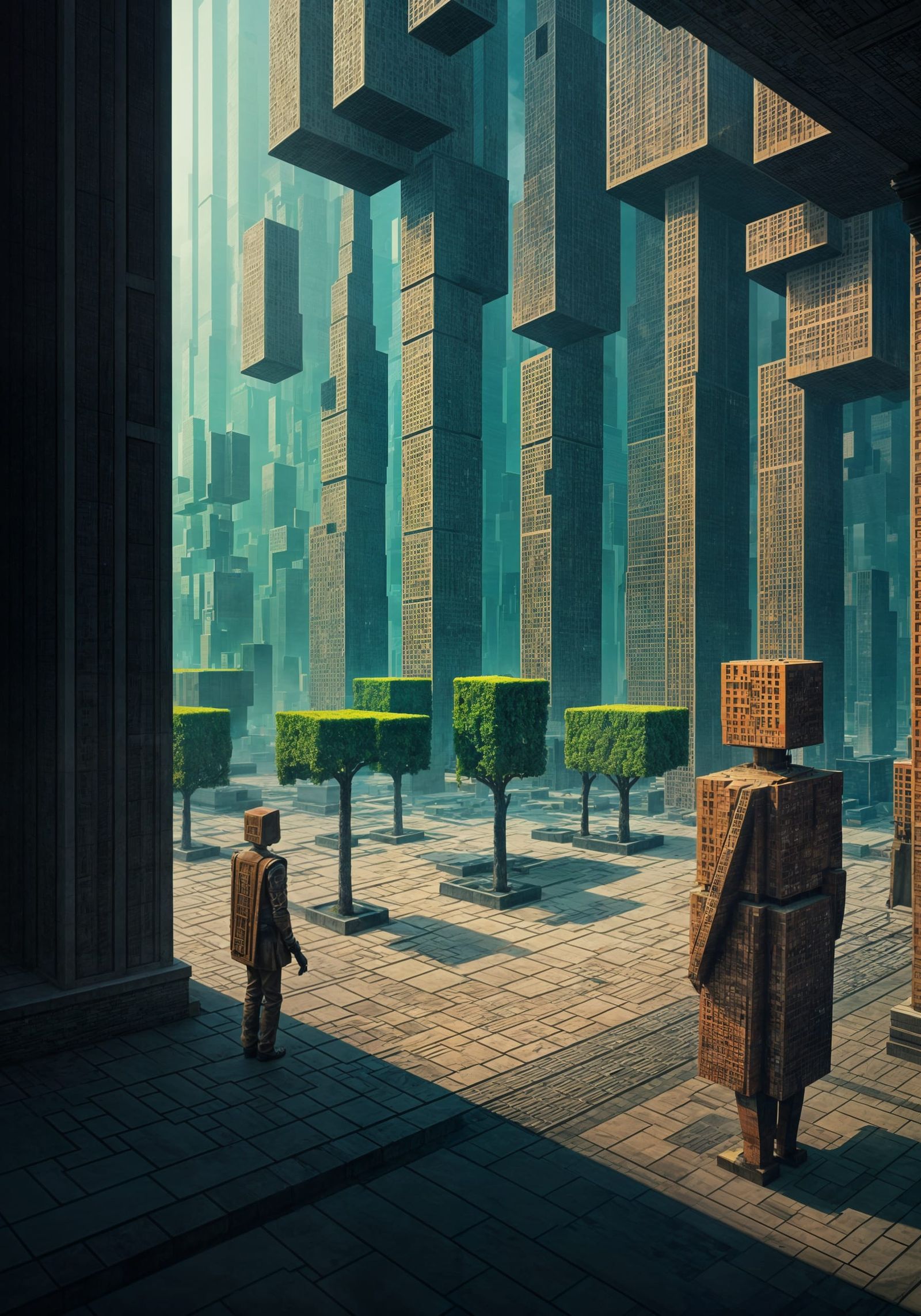 Epic Surreal Squarescape in a World of Perfect Geometry