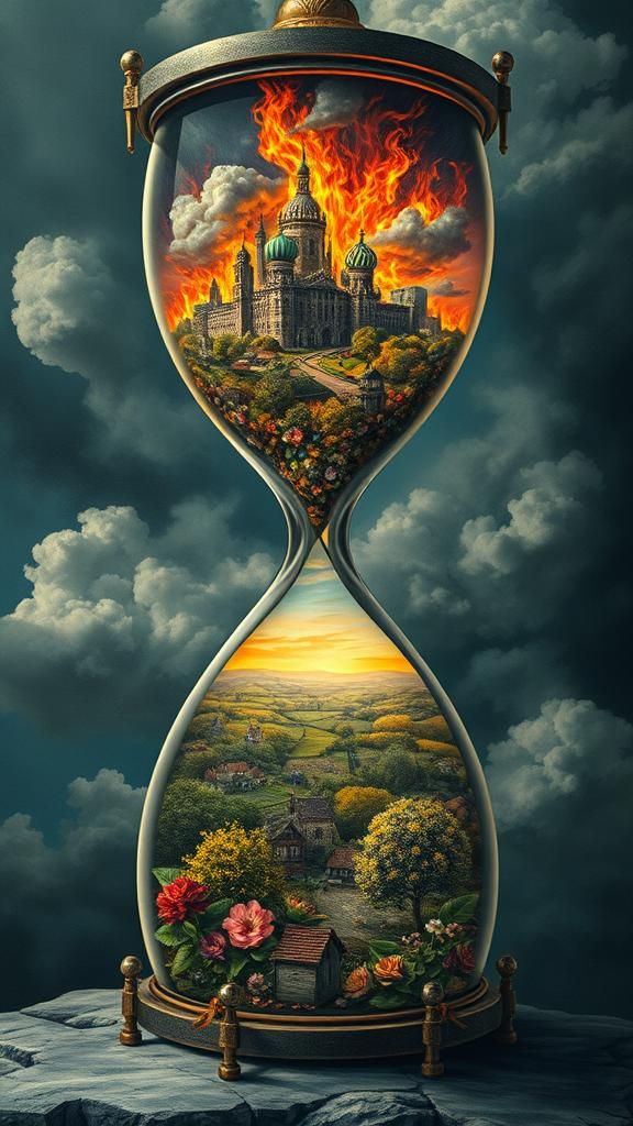 Hourglass of Eras: Surreal Fantasycore Masterpiece