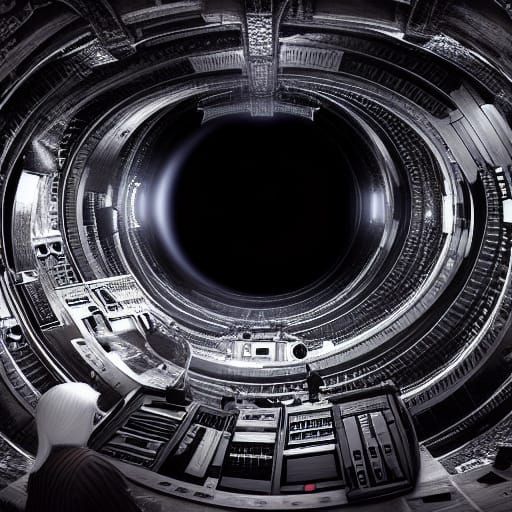 Epic Blackhole: Dramatic Digital Matte Painting