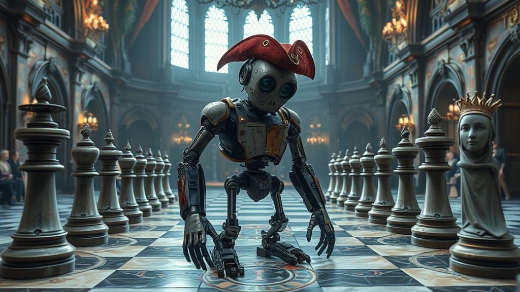 Broken Robot in Castle Chess Game