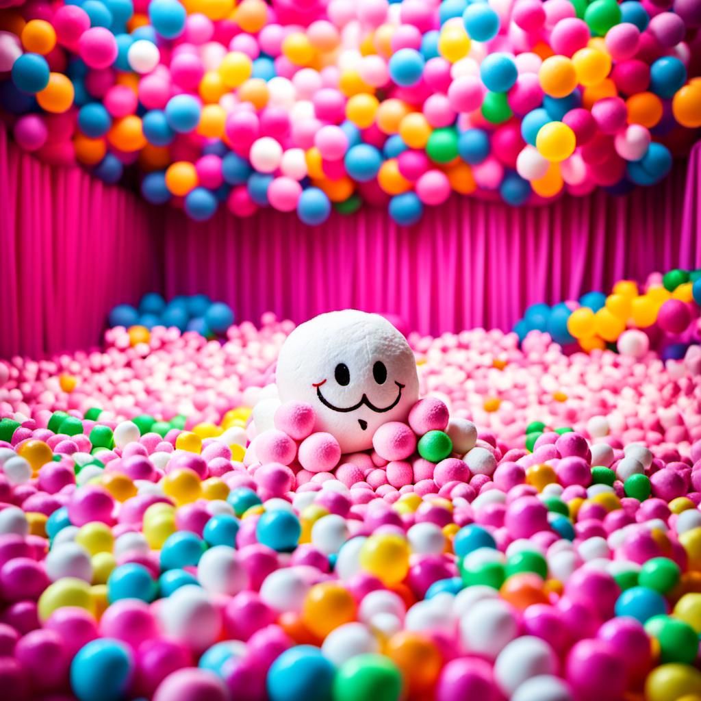 Marshmallow Ball Pit with Balloons: Professional Photography