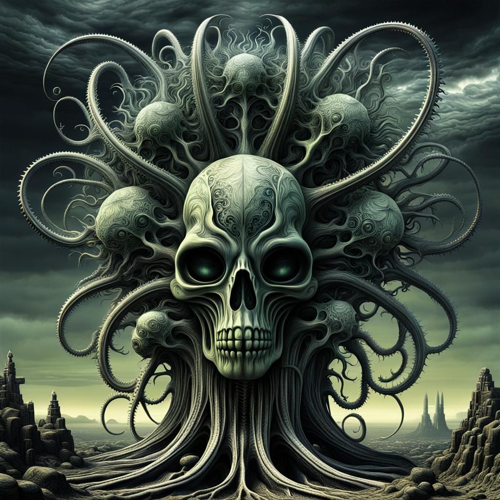 Surreal Biopunk Alien Plant Mandelbulb